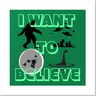 I want to believe Posters and Art